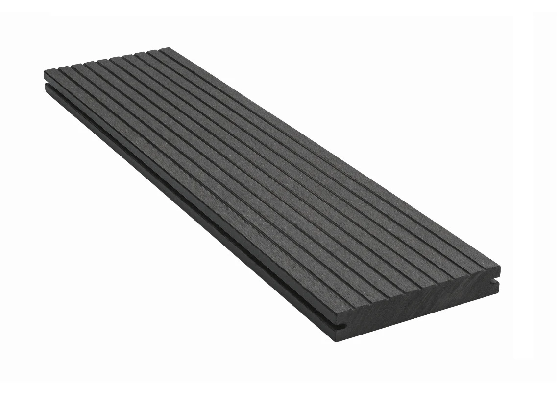 CarpGarant Vlonderplank Composiet 2.3 x 14 cm (23 x 140 mm) Massief Antraciet - Lengte 400 cm - Afbeelding 2
